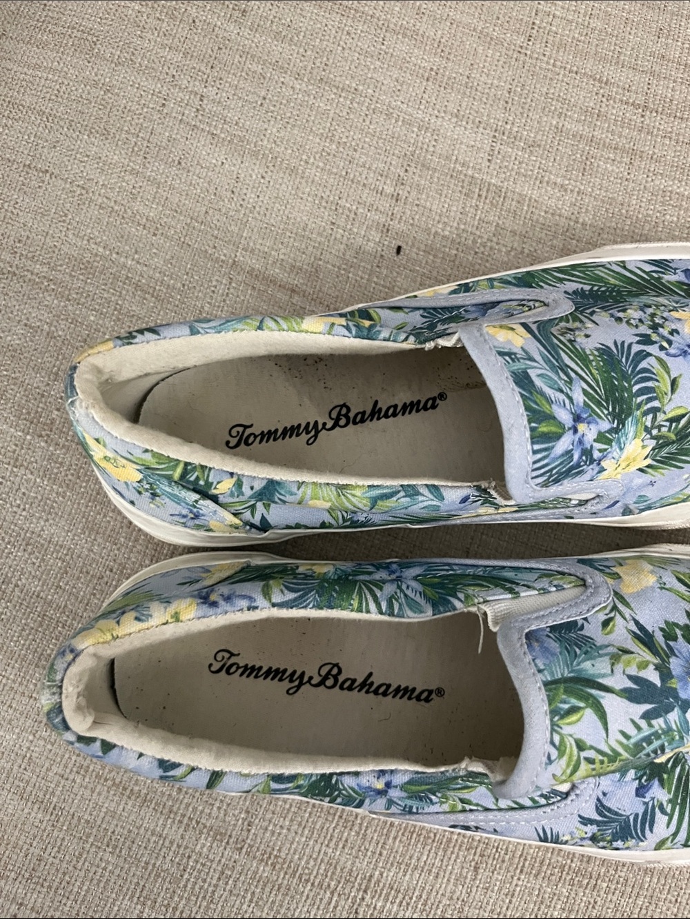 Tommy Bahama Floral Slip-On Canvas Sneakers - Picture 5 of 9